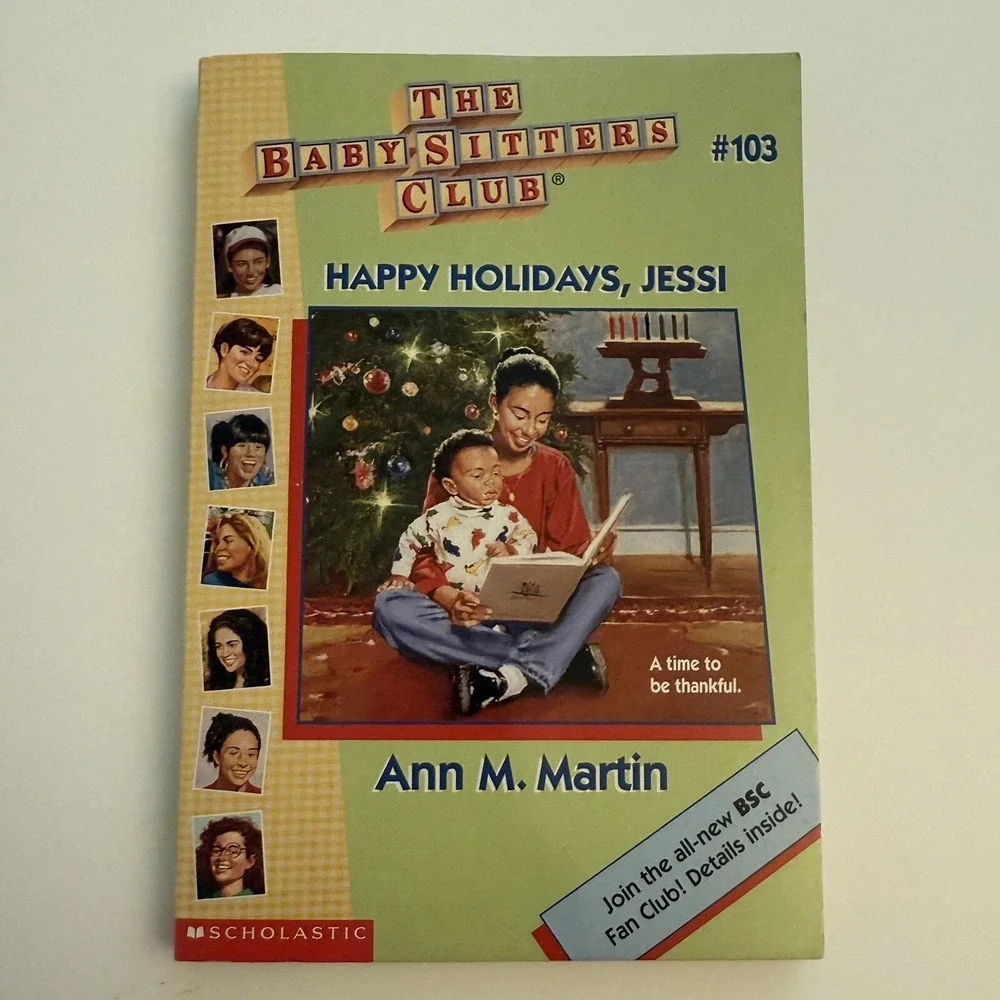 1996 The Baby-Sitters Club Happy Holidays‎ Jessi Book #103 by Ann Martin 1st Ed